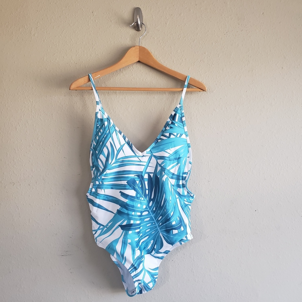 Cupshe Palm Leaf One Piece Swimsuit size XL